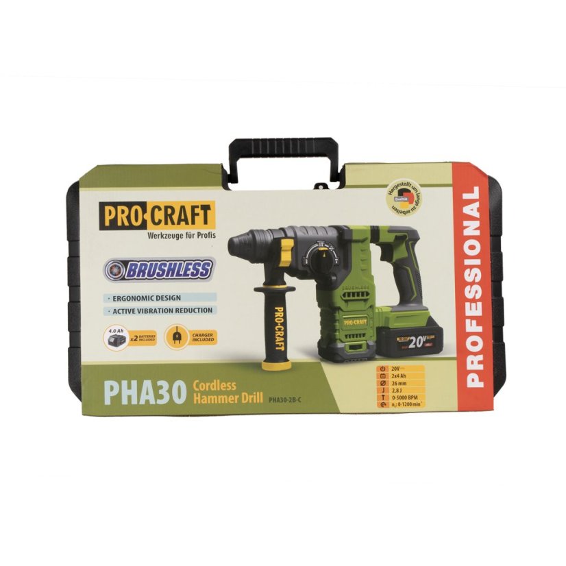 Aku vrtací kladivo Procraft PHA30 SDS Plus | PHA30