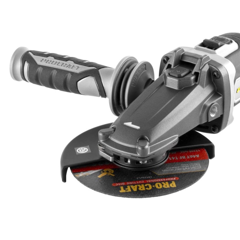 PROCRAFT AG125C-BB aku úhlová bruska s plochou hlavou