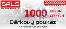 Dárkový poukaz SALS.cz na nákup zboží v hodnotě 1000 Kč