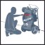 EINHELL GP-CM 36/47 S HW Li - Kit (4x 4,0 Ah) aku sekačka na trávu (Power X-Change)