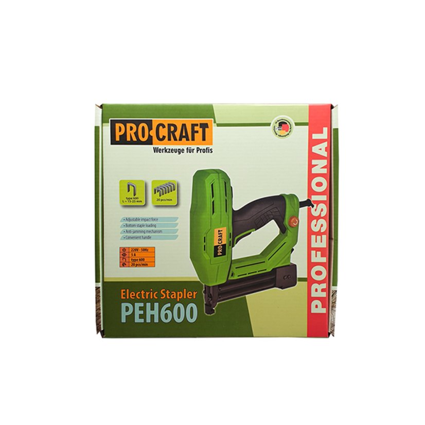 PROCRAFT PEH600 elektrická hřebíkovačka / sponkovačka