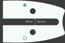 OREGON lišta 3/8", 1,6 mm (.058"), 105 cm (42") PowerCut