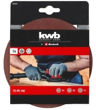 KWB brusný výsek na suchý zip Ø 150 mm H6 (sada 5 ks)