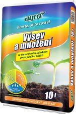 AGRO Substrát pro výsev a množení 10 lit., s aktivátorem zakořeňování