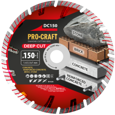 PROCRAFT Deep Cut diamantový kotouč 150 mm segmentový
