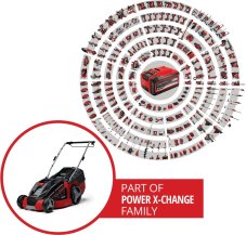 EINHELL GE-CM 43 Li M - Kit (2x 4,0 Ah) aku sekačka na trávu (Power X-Change)
