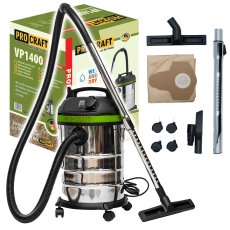 PROCRAFT VP1400 průmyslový vysavač pro mokré i suché sání