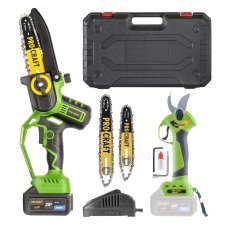 PROCRAFT PKA32Li + ES28Libb aku jednoruční řetězová pila a aku nůžky