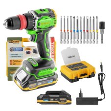 Aku šroubovák Procraft PA18ProDFR2 + sada bitů | PA18ProDFR2-1B-C