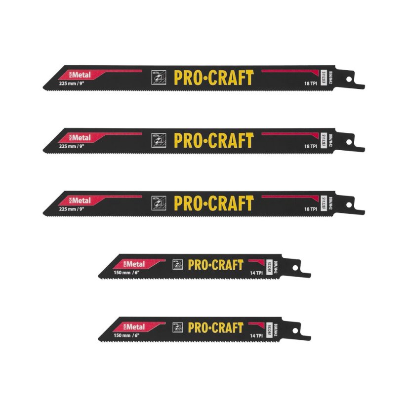 Sada pilových plátků do pily ocasky Procraft SB12