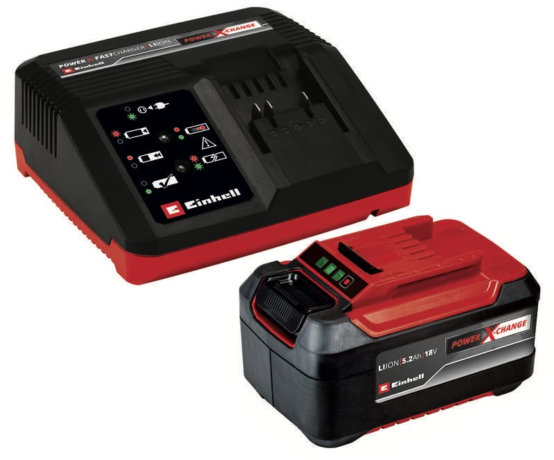 EINHELL startovací sada nabíječka + 1x 5,2 Ah akumulátor (Power X-Change)