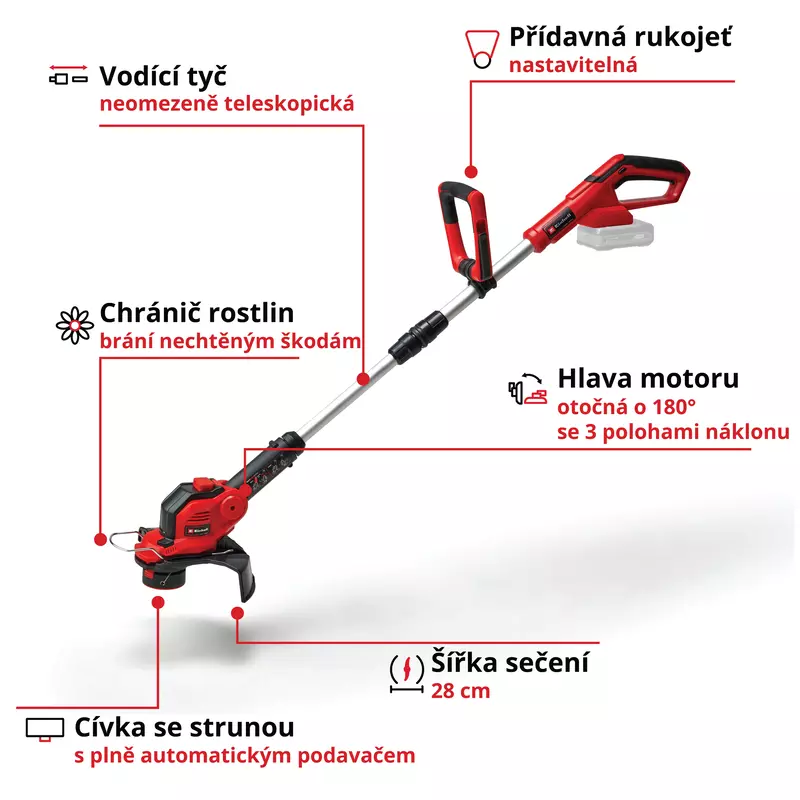 EINHELL GE-CT 18/28 Li - Solo aku vyžínač (Power X-Change)