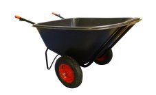 Kolečko zahradní dvoukolé, korba plastová 210 lit. / 100 kg, nafukovací kola
