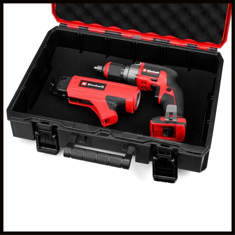 EINHELL PROFESSIONAL TP-DY 18 Li BL - Solo aku šroubovák na sádrokaton se zásobníkem (Power X-Change)