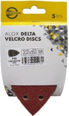 Brúsny výsek na suchý zips DELTA 100 x 150 mm H11 P40 (5 ks)