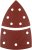 KWB brusný výsek DELTA 100 x 150 mm H11 / 93 mm H6 na suchý zip  (sada 15 ks)