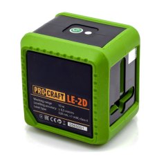 PROCRAFT LE-2D samonivelační liniový křížový laser, 2 zelený paprsky
