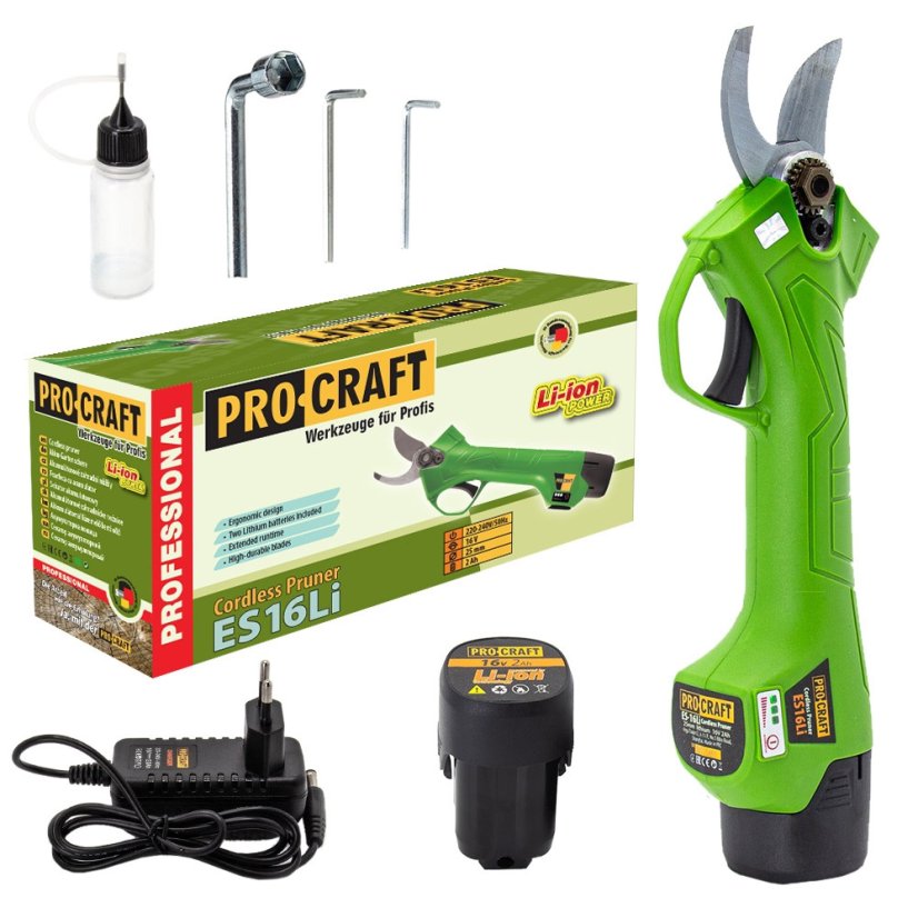 PROCRAFT ES16Li1B aku nůžky na větve