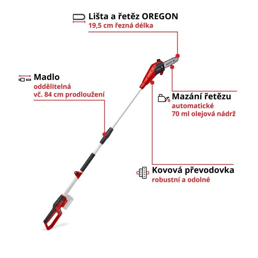 EINHELL GC-LC 18/20 Li T - Solo aku prerezávacia píla (Power X-Change)