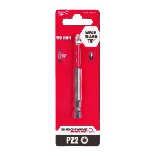 MILWAUKEE SHOCKWAVE bit 1/4" PZ 2 x 90 mm