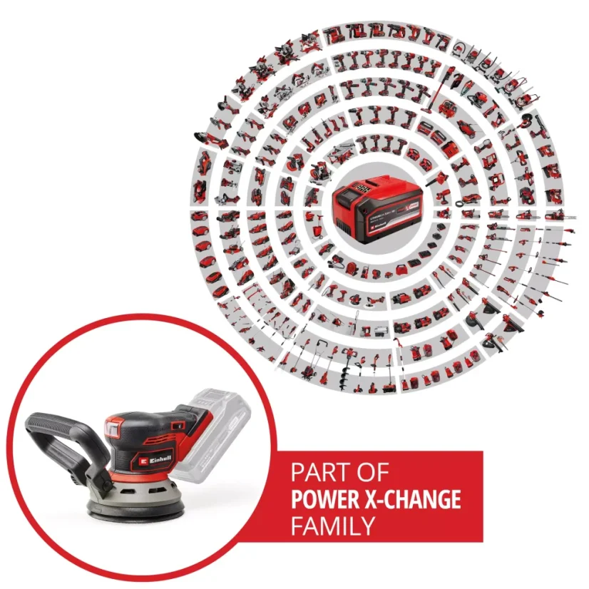 EINHELL PROFESSIONAL TP-RS 18/32 Li BL - Solo aku excentrická bruska (Power X-Change)