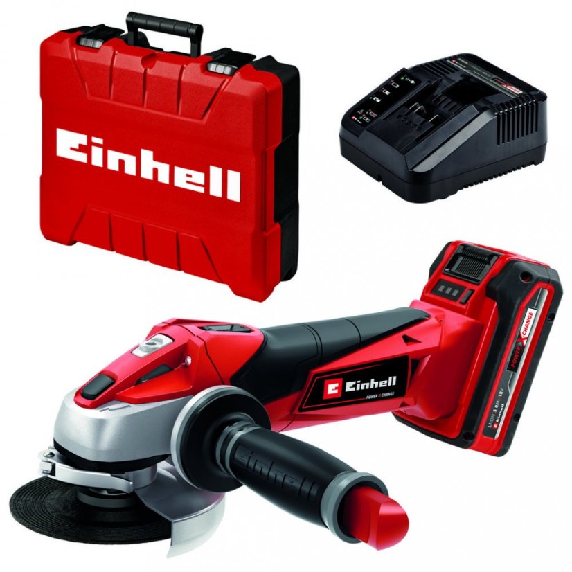 EINHELL TE-AG 18 Li Kit Expert Plus aku úhlová bruska "Power-X-Change"
