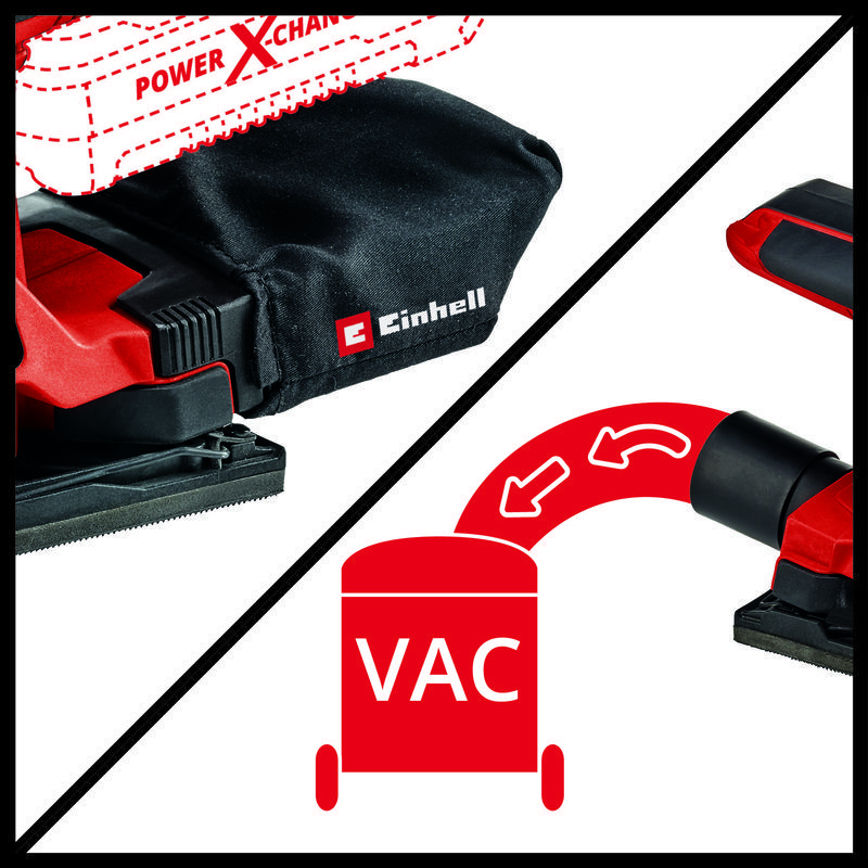 EINHELL TC-OS 18/187 Li - Solo aku vibrační bruska (Power X-Change)