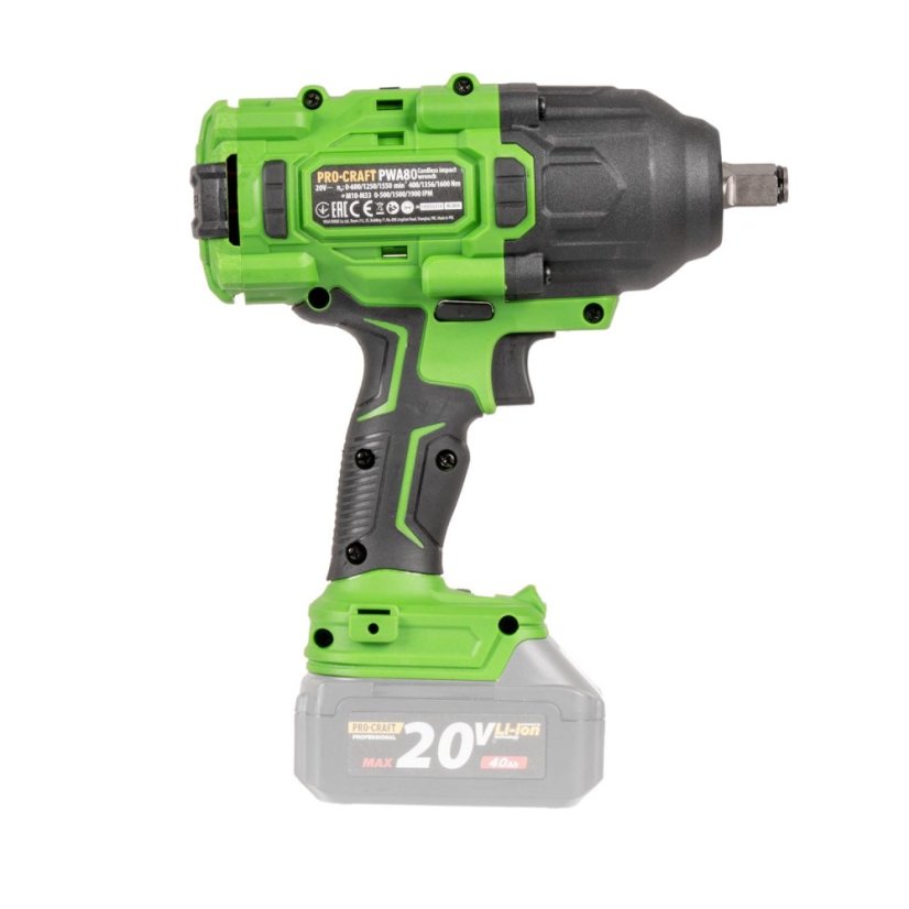 PROCRAFT PWA80 aku rázový utahovák, SOLO