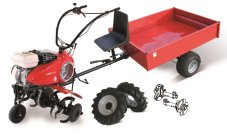 PUBERT QUATRO JUNIOR V3 60H SET7 kultivátor s diferenciálom a vozíkom