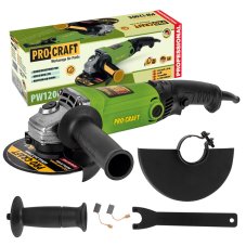 PROCRAFT PW1200E uhlová brúska, regulácia otáčok