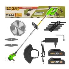 PROCRAFT PTA24 aku vyžínač, KIT (2x 2,0 Ah)