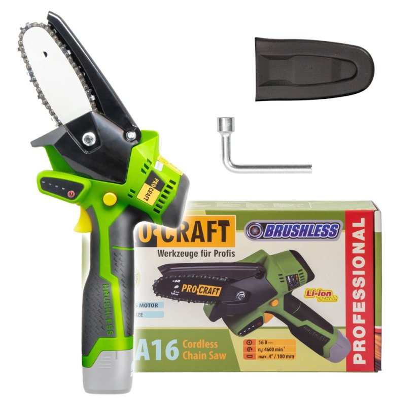 PROCRAFT PKA16 aku jednoruční řetězová pila, SOLO (bez aku a nabíječky)