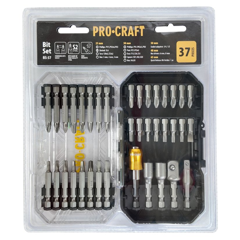 PROCRAFT PA18LiH aku vrtací šroubovák 80Nm se sadou bitů